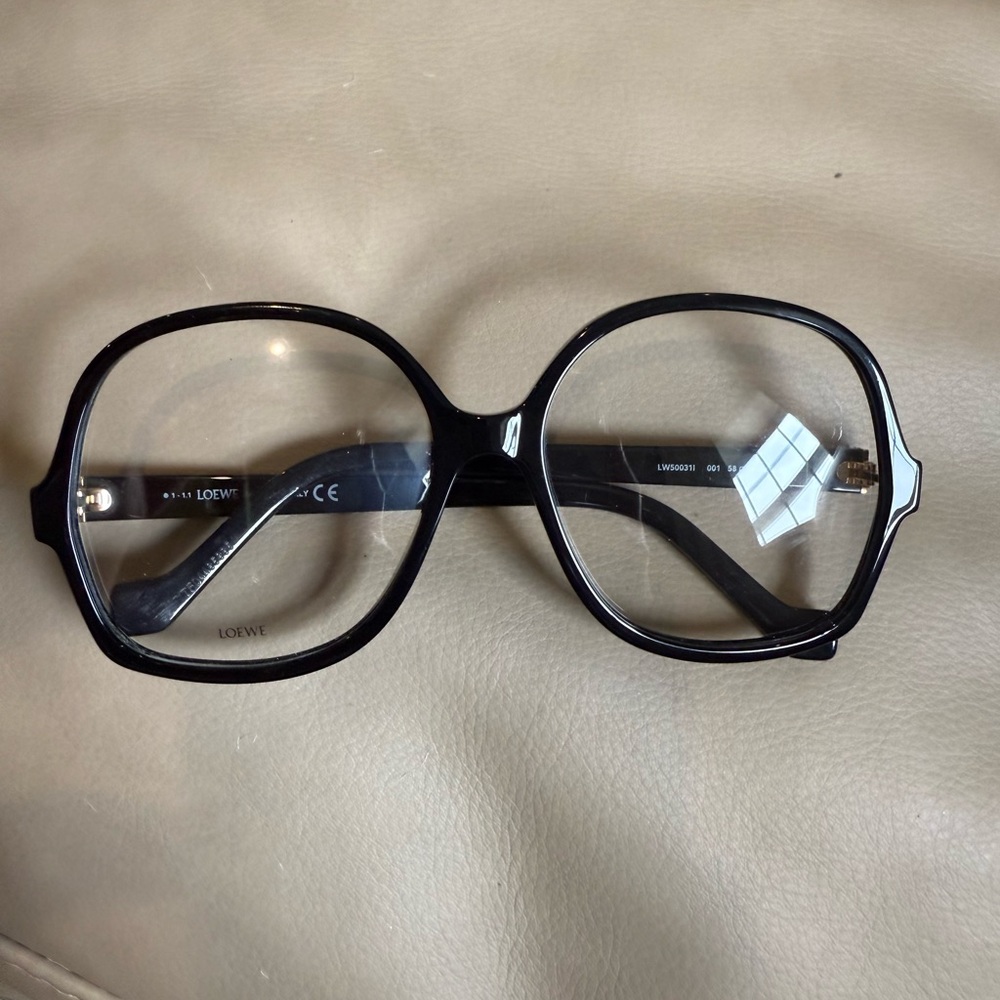 Loewe Black Rectangular Glasses Sleek Design - image 1